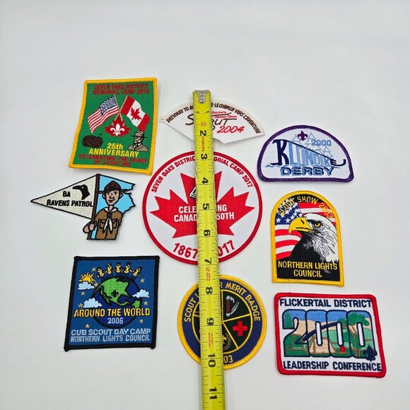 Scouts Canada Badge Patch Lot Of 9 Anniversary Leadership Flickertail Northern L - Picture 2 of 7